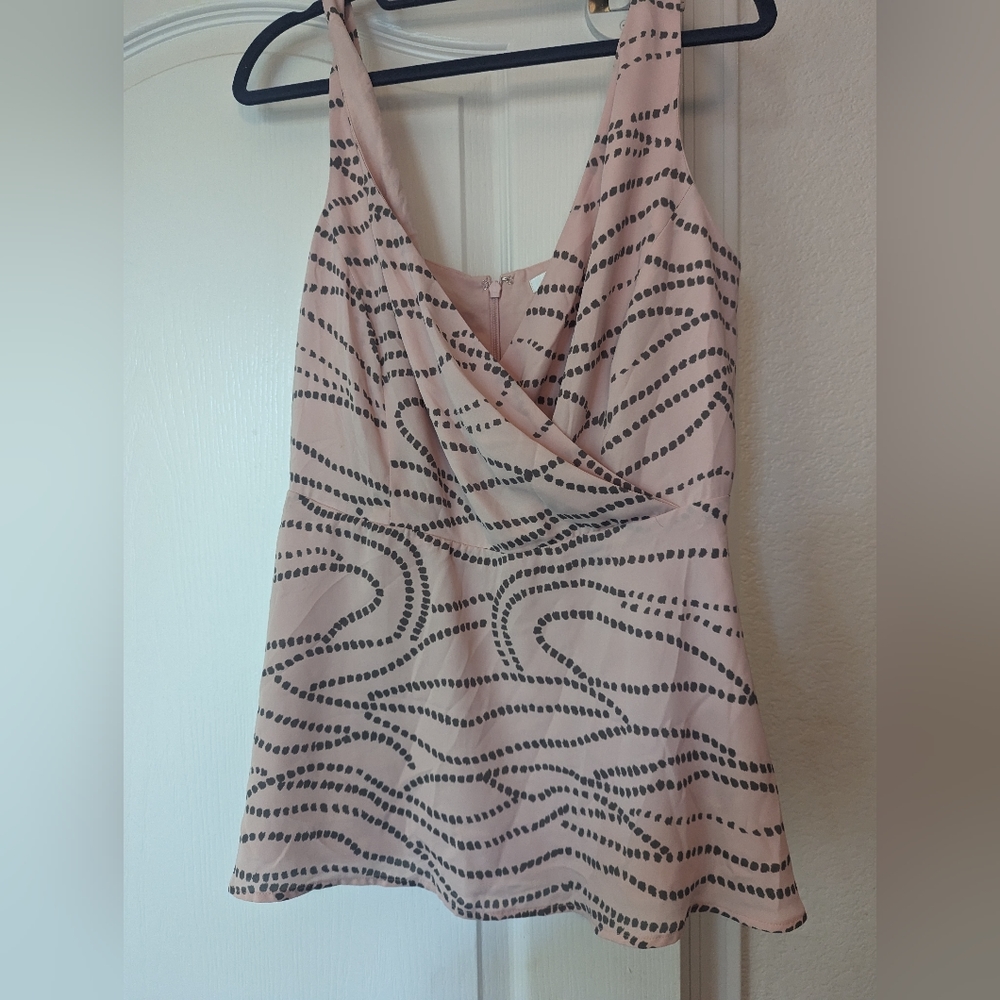 Peplum light pink blouse